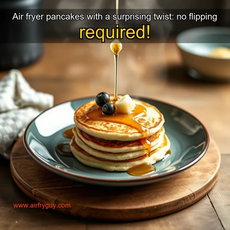 Air fryer pancakes with a surprising twist: no flipping required!