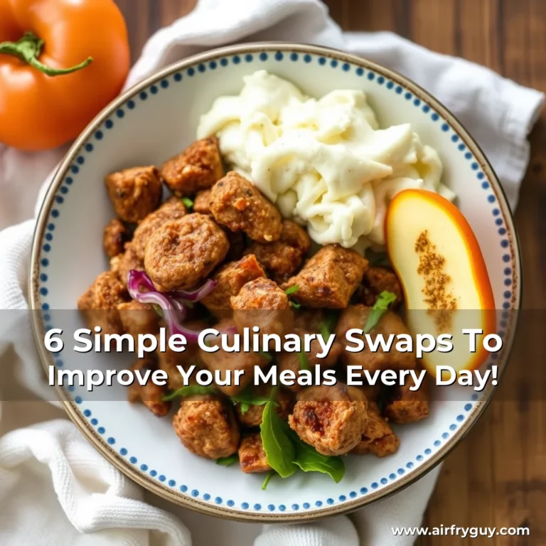6 Simple Culinary Swaps To Improve Your Meals Every Day!