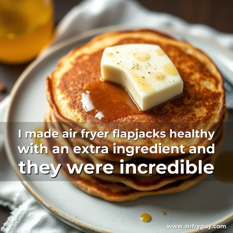 I made air fryer flapjacks healthy with an extra ingredient  and they were incredible