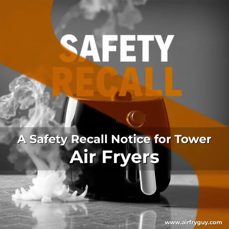 A Safety Recall Notice for Tower Air Fryers