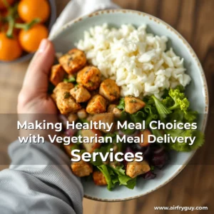 Artistic representation for Making Healthy Meal Choices with Vegetarian Meal Delivery Services